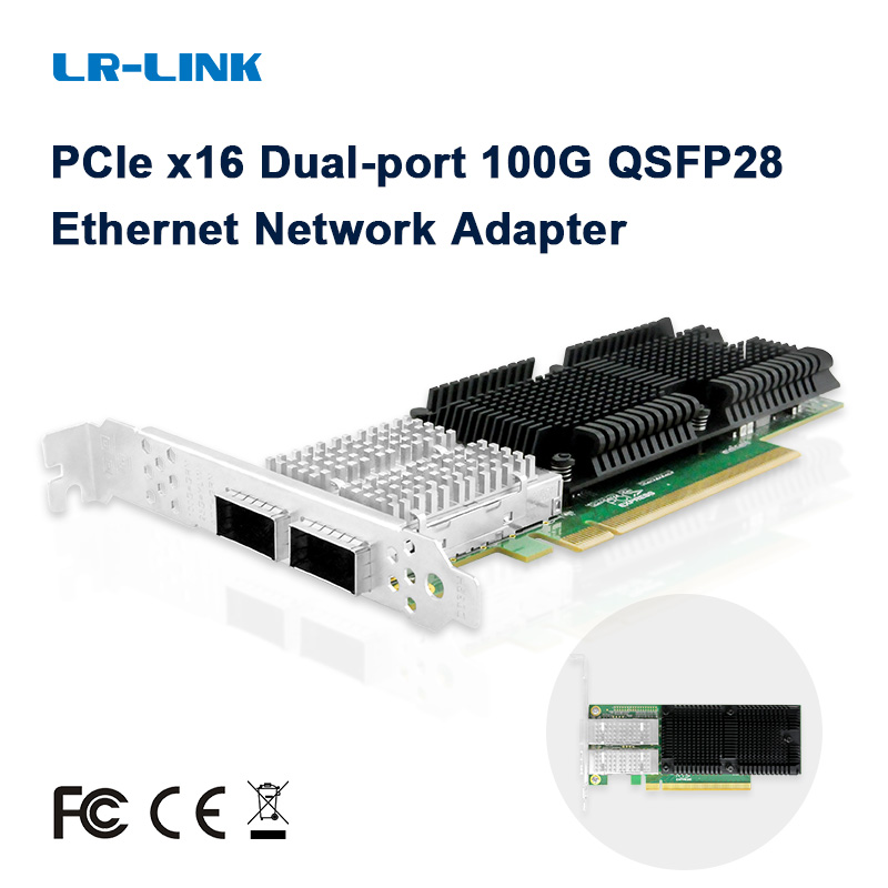 LR-LINK 1014PF 100G Network Ca - 100Gbe Qsfp28 Network Card recension och pris